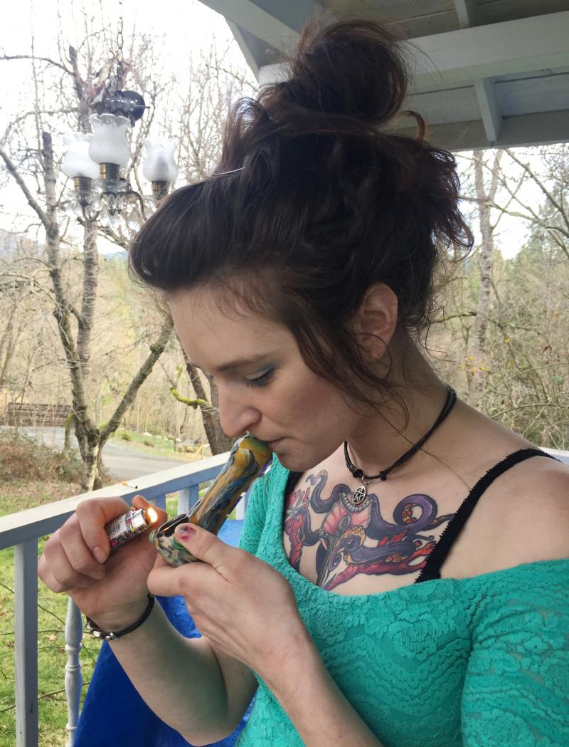 When Jenna Sauter's youngest son, Axel, tested positive for THC — marijuana's active ingredient — after he was born, she got a home visit from local social services. Sauter says she and her friends don't smoke near their children. When Jenna Sauter's youngest son, Axel, tested positive for THC — marijuana's active ingredient — after he was born, she got a home visit from local social services. Sauter says she and her friends don't smoke near their children.