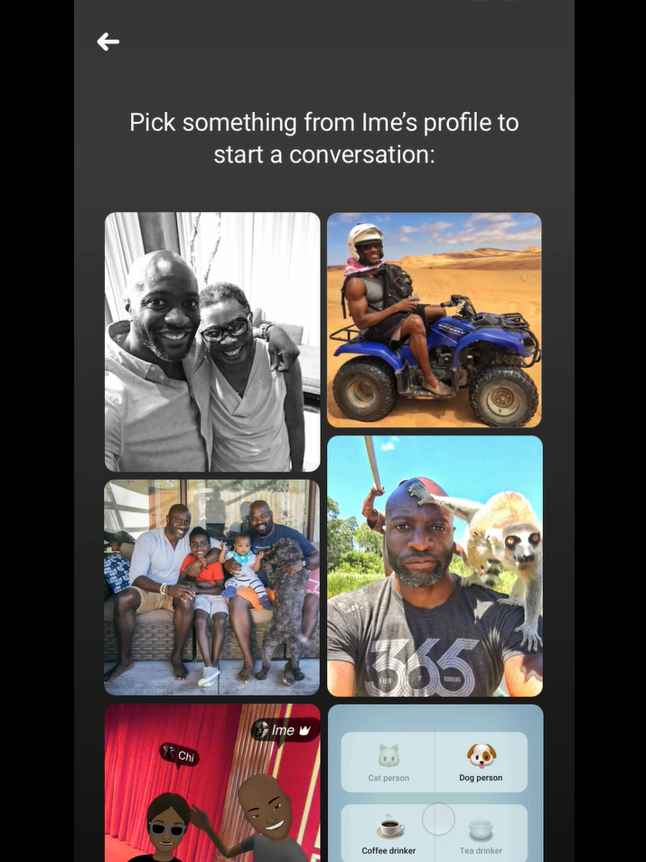 Facebook said its new dating feature will use profile information to help match users. Facebook said its new dating feature will use profile information to help match users.
