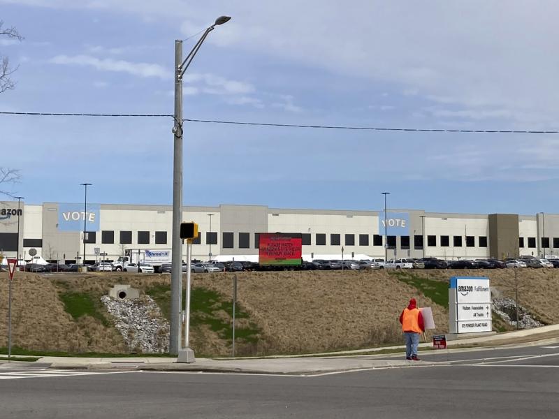 Workers at Amazon's facility in Bessemer, Ala., held a historic vote on whether to form the company's first warehouse union. Workers at Amazon's facility in Bessemer, Ala., held a historic vote on whether to form the company's first warehouse union.
