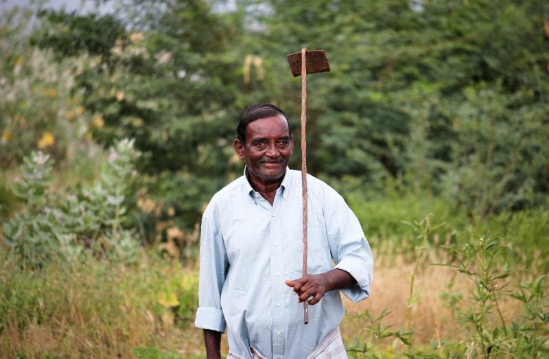 Mayilsami, 67, is a father of one daughter. Mayilsami, 67, is a father of one daughter.