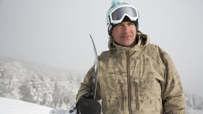 Jake Burton Carpenter on Vermont's Stowe Mountain, in 2007. Carpenter died Wednesday at the age of 65. Jake Burton Carpenter on Vermont's Stowe Mountain, in 2007. Carpenter died Wednesday at the age of 65.