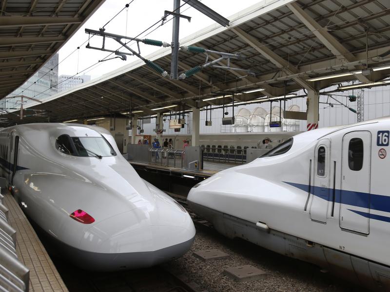 A Shinkansen bullet train arrives at Tokyo Station in Tokyo in 2014. A Shinkansen bullet train arrives at Tokyo Station in Tokyo in 2014.