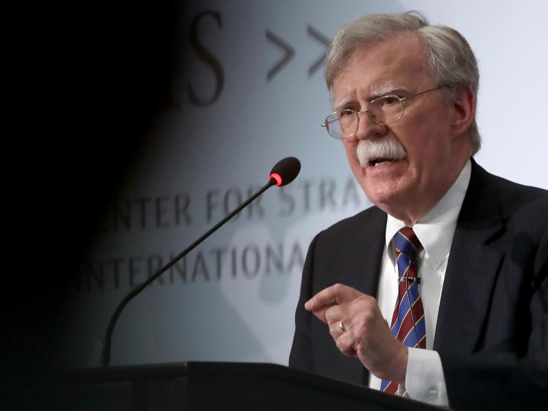 Former U.S. national security adviser John Bolton speaks in September at the Center for Strategic and International Studies in Washington, D.C. Former U.S. national security adviser John Bolton speaks in September at the Center for Strategic and International Studies in Washington, D.C.