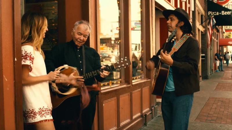 Margo Price (left) with John Prine and Jeremy Ivey outside the Ernest Tubb Record Shop in downtown Nashville. Margo Price (left) with John Prine and Jeremy Ivey outside the Ernest Tubb Record Shop in downtown Nashville.