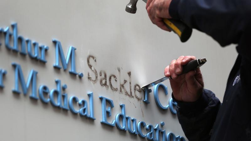 Tufts University became the first major university to strip the Sackler name from its buildings in 2019. Tufts University became the first major university to strip the Sackler name from its buildings in 2019.