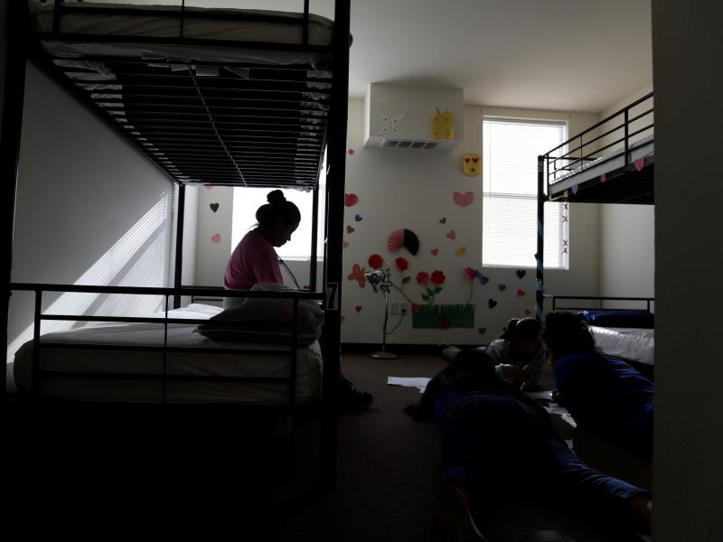 A holding center for migrant children in Carrizo Springs, Texas. A 16-year-old Honduran boy who entered the U.S. alone was scheduled to be deported Wednesday, but a federal judge has blocked his removal. A holding center for migrant children in Carrizo Springs, Texas. A 16-year-old Honduran boy who entered the U.S. alone was scheduled to be deported Wednesday, but a federal judge has blocked his removal.