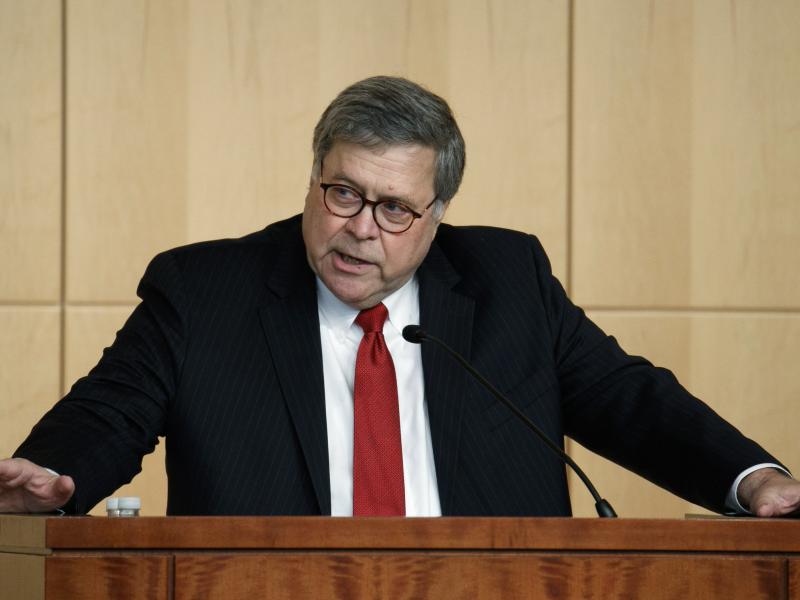 Attorney General William Barr speaks at an event in Washington earlier this month. On Monday, he issued a proposed rule seeking to allow the federal government collect DNA samples from more than 740,000 immigrants every year. Attorney General William Barr speaks at an event in Washington earlier this month. On Monday, he issued a proposed rule seeking to allow the federal government collect DNA samples from more than 740,000 immigrants every year.