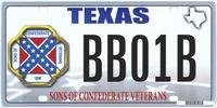 The design of a proposed "Sons of the Confederacy" Texas state license plate, featuring the Confederate flag. The U.S. Supreme Court on Thursday ruled that Texas did not infringe on free speech rights when it rejected the design. The design of a proposed "Sons of the Confederacy" Texas state license plate, featuring the Confederate flag. The U.S. Supreme Court on Thursday ruled that Texas did not infringe on free speech rights when it rejected the design.