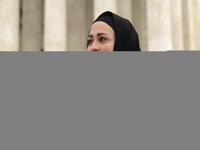 Samantha Elauf outside the Supreme Court after the court in February 2015. Samantha Elauf outside the Supreme Court after the court in February 2015.