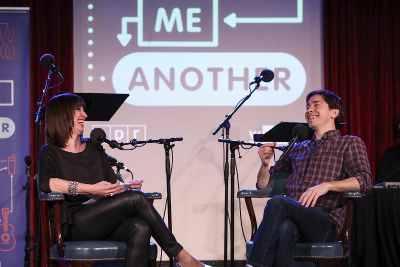 Ask Me Another host Ophira Eisenberg interviews Justin Long at the Bell House in Brooklyn, New York. Ask Me Another host Ophira Eisenberg interviews Justin Long at the Bell House in Brooklyn, New York.