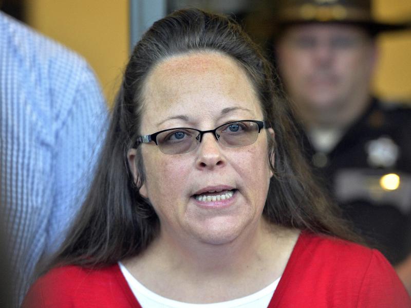 A jury will decide whether former county clerk Kim Davis is responsible for legal fees and other monetary damages after she refused to sign marriage certificates for same-sex couples in 2015. A jury will decide whether former county clerk Kim Davis is responsible for legal fees and other monetary damages after she refused to sign marriage certificates for same-sex couples in 2015.