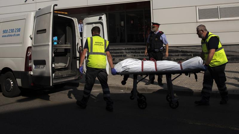 Police say an officer shot and killed a man wielding a knife on Monday morning in the town of Cornella de Llobregat. Police say an officer shot and killed a man wielding a knife on Monday morning in the town of Cornella de Llobregat.