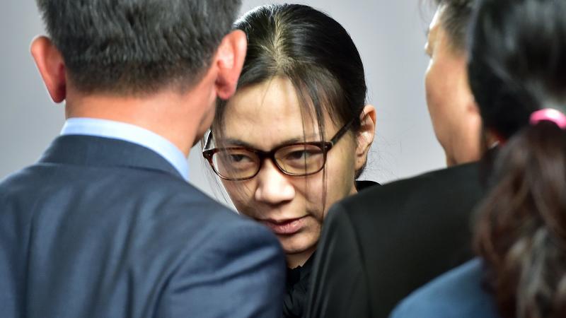 Former Korean Air executive Cho Hyun-Ah, after being released by a Seoul appeals court. Former Korean Air executive Cho Hyun-Ah, after being released by a Seoul appeals court.