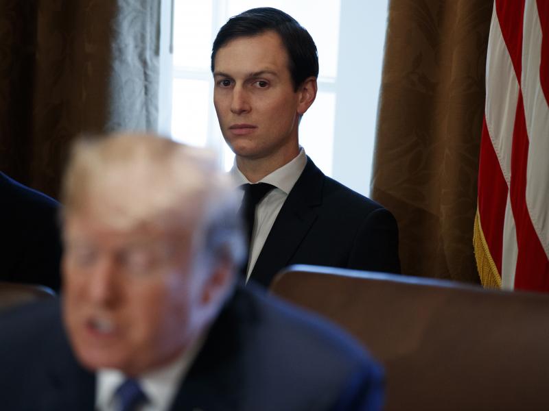 White House senior adviser Jared Kushner listens as President Donald Trump speaks during a Nov. 1 cabinet meeting at the White House. White House senior adviser Jared Kushner listens as President Donald Trump speaks during a Nov. 1 cabinet meeting at the White House.