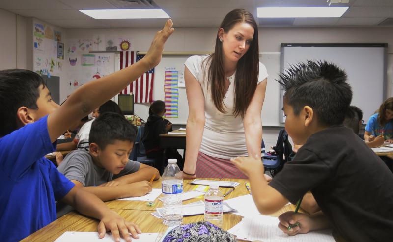 Jessica Adams formerly worked at the Planet Hollywood casino and resort. Now she teaches fourth grade at Robert Forbuss Elementary School. Jessica Adams formerly worked at the Planet Hollywood casino and resort. Now she teaches fourth grade at Robert Forbuss Elementary School.