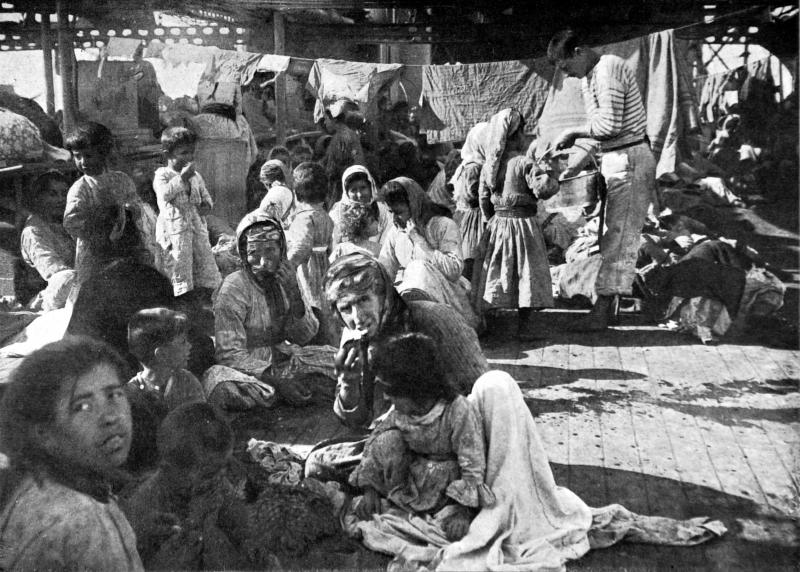 Armenian refugees on the deck of the French cruiser that rescued them in 1915 during the massacre of the Armenian populations in the Ottoman Empire. The photo does not specify precisely where the refugees were from. However, residents of Vakifli, the last Armenian refugees on the deck of the French cruiser that rescued them in 1915 during the massacre of the Armenian populations in the Ottoman Empire. The photo does not specify precisely where the refugees were from. However, residents of Vakifli, the last