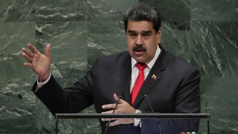 Venezuela's President Nicolas Maduro addresses the United Nations General Assembly. Several countries have requested an investigation of Venezuela for alleged crimes against humanity. Venezuela's President Nicolas Maduro addresses the United Nations General Assembly. Several countries have requested an investigation of Venezuela for alleged crimes against humanity.