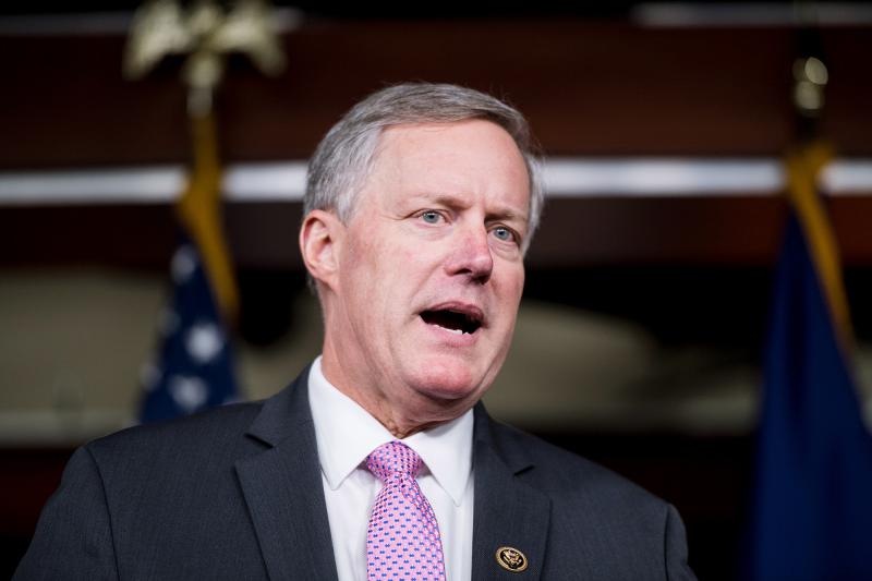 Rep. Mark Meadows, R-N.C., chair of the House Freedom Caucus, speaks during a news conference on Affordable Care Act replacement legislation in February. Rep. Mark Meadows, R-N.C., chair of the House Freedom Caucus, speaks during a news conference on Affordable Care Act replacement legislation in February.