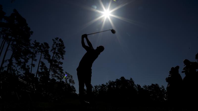 Hideki Matsuyama, of Japan, watches his tee shot on the 14th hole during a practice round for the Masters golf tournament Tuesday in Augusta, Ga. Hideki Matsuyama, of Japan, watches his tee shot on the 14th hole during a practice round for the Masters golf tournament Tuesday in Augusta, Ga.