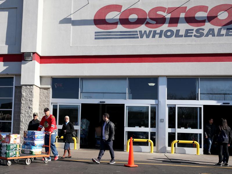 Shoppers line up to buy supplies at Costco Wholesale in New Jersey last year as fears over COVID-19 grew around the world. The company recently reintroduced limits on toilet paper, cleaning supplies and other products as it copes with supply chain challen Shoppers line up to buy supplies at Costco Wholesale in New Jersey last year as fears over COVID-19 grew around the world. The company recently reintroduced limits on toilet paper, cleaning supplies and other products as it copes with supply chain challen