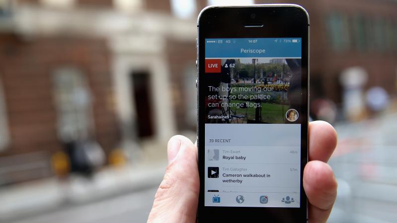 With the Periscope app, owned by Twitter, it's easy for smartphone users to stream their own video live. With the Periscope app, owned by Twitter, it's easy for smartphone users to stream their own video live.