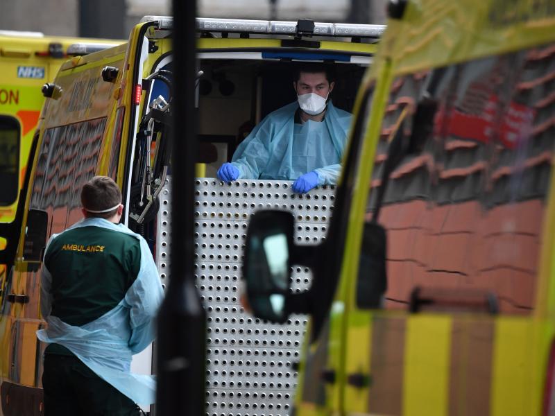Paramedics prepare an ambulance outside the Royal London Hospital on Friday. Mayor Sadiq Khan has declared a "major incident," warning that hospitals in the British capital could soon be overwhelmed after a surge in coronavirus infections. Paramedics prepare an ambulance outside the Royal London Hospital on Friday. Mayor Sadiq Khan has declared a "major incident," warning that hospitals in the British capital could soon be overwhelmed after a surge in coronavirus infections.