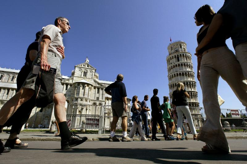 Pisa's Square of Miracles with cathedral and Leaning Tower. Pisa's Square of Miracles with cathedral and Leaning Tower.