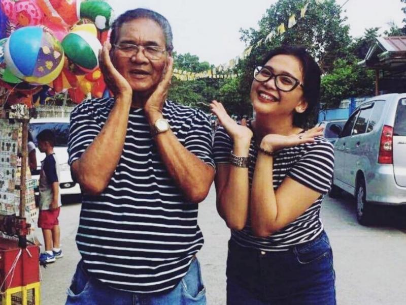 Nardo Samson posing with granddaughter Kiara Bautista, May 2017. Nardo Samson posing with granddaughter Kiara Bautista, May 2017.