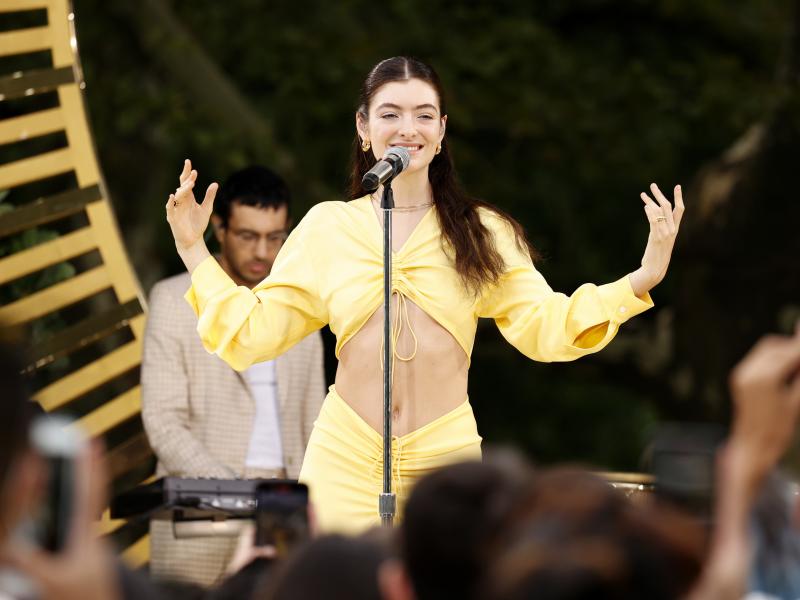 Lorde performs at Good Morning America's Summer Concert Series in Central Park on Aug. 20 in New York City. She worked with a team of language experts to re-record five of her new songs in the indigenous Māori language. Lorde performs at Good Morning America's Summer Concert Series in Central Park on Aug. 20 in New York City. She worked with a team of language experts to re-record five of her new songs in the indigenous Māori language.