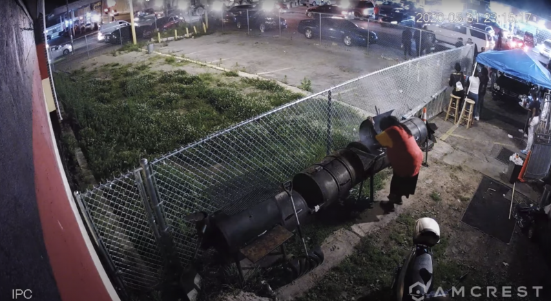 David McAtee, who was shot and killed by officers early Monday morning, is seen at a grill in a security video that Louisville police released on Tuesday. David McAtee, who was shot and killed by officers early Monday morning, is seen at a grill in a security video that Louisville police released on Tuesday.