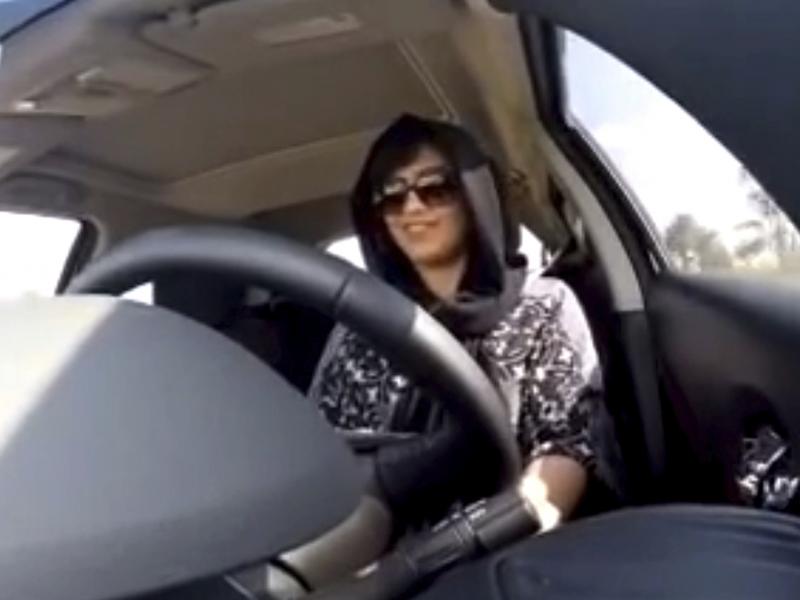 This Nov. 30, 2014 image made from video released by Loujain al-Hathloul shows her driving toward the United Arab Emirates-Saudi Arabia border before her arrest on Dec. 1, 2014, in Saudi Arabia. Al-Hathloul has been imprisoned for over two years and will This Nov. 30, 2014 image made from video released by Loujain al-Hathloul shows her driving toward the United Arab Emirates-Saudi Arabia border before her arrest on Dec. 1, 2014, in Saudi Arabia. Al-Hathloul has been imprisoned for over two years and will