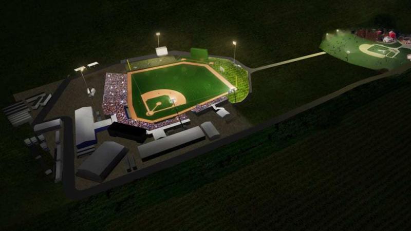 In Iowa, a temporary ballpark will be built to host a game between the New York Yankees and Chicago White Sox next summer. In Iowa, a temporary ballpark will be built to host a game between the New York Yankees and Chicago White Sox next summer.