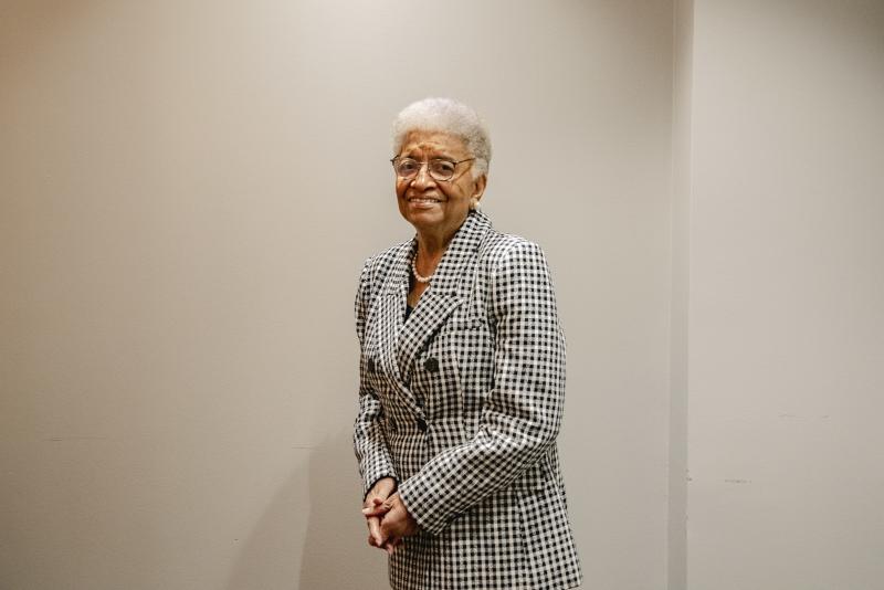 Ellen Johnson Sirleaf, the former president of Liberia and first elected female head of state in Africa, stands for a portrait on World Malaria Day in Washington, D.C. Sirleaf, now a leader for global health issues, jokes that this is an "Angela Merkel" p Ellen Johnson Sirleaf, the former president of Liberia and first elected female head of state in Africa, stands for a portrait on World Malaria Day in Washington, D.C. Sirleaf, now a leader for global health issues, jokes that this is an "Angela Merkel" p