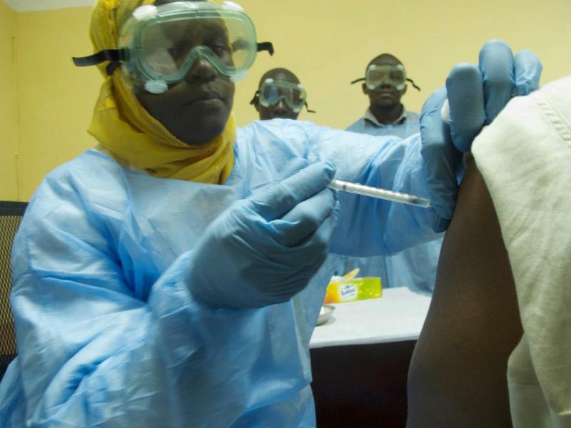 A volunteer receives the experimental Ebola vaccination "cAd3-EBO-Z" at the vaccines center in Bamako, Mali, earlier this month. Mali has become the sixth country in West Africa to report Ebola. A volunteer receives the experimental Ebola vaccination "cAd3-EBO-Z" at the vaccines center in Bamako, Mali, earlier this month. Mali has become the sixth country in West Africa to report Ebola.