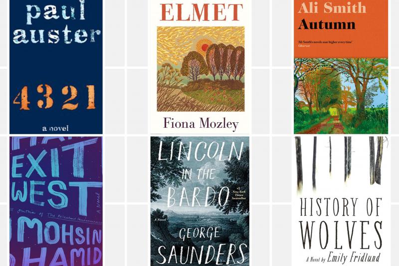 The 2017 Man Booker nominees are Paul Auster's 4 3 2 1, Fiona Mozley's Elmet, Ali Smith's Autumn, Emily Fridlund's History of Wolves, George Saunders' Lincoln in the Bardo, and Mohsin Hamid's Exit West. The 2017 Man Booker nominees are Paul Auster's 4 3 2 1, Fiona Mozley's Elmet, Ali Smith's Autumn, Emily Fridlund's History of Wolves, George Saunders' Lincoln in the Bardo, and Mohsin Hamid's Exit West.