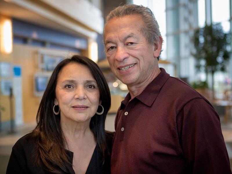 Martha and Alvaro Galvis used to travel from New Hampshire to Boston to watch the marathon every year. Both were hurt in the bombing two years ago. Martha and Alvaro Galvis used to travel from New Hampshire to Boston to watch the marathon every year. Both were hurt in the bombing two years ago.