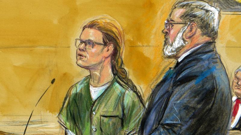 Maria Butina, seen in this courtroom sketch, stands beside her attorney Robert Driscoll during a court hearing late last year in Washington, D.C. The Russian woman has been released from prison after serving a sentence for conspiracy. Maria Butina, seen in this courtroom sketch, stands beside her attorney Robert Driscoll during a court hearing late last year in Washington, D.C. The Russian woman has been released from prison after serving a sentence for conspiracy.