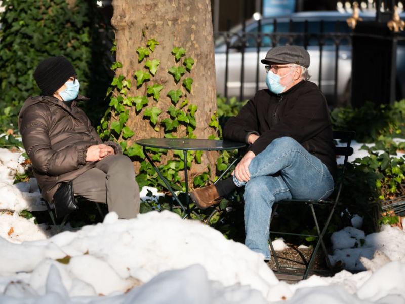 Mask-wearing and social distancing are up in the United States, a survey finds. Mask-wearing and social distancing are up in the United States, a survey finds.