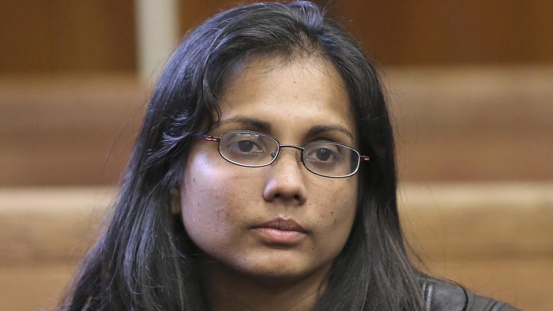 Disgraced former state chemist Annie Dookhan sits in Suffolk Superior Court in Boston on Nov. 22, 2013. Disgraced former state chemist Annie Dookhan sits in Suffolk Superior Court in Boston on Nov. 22, 2013.