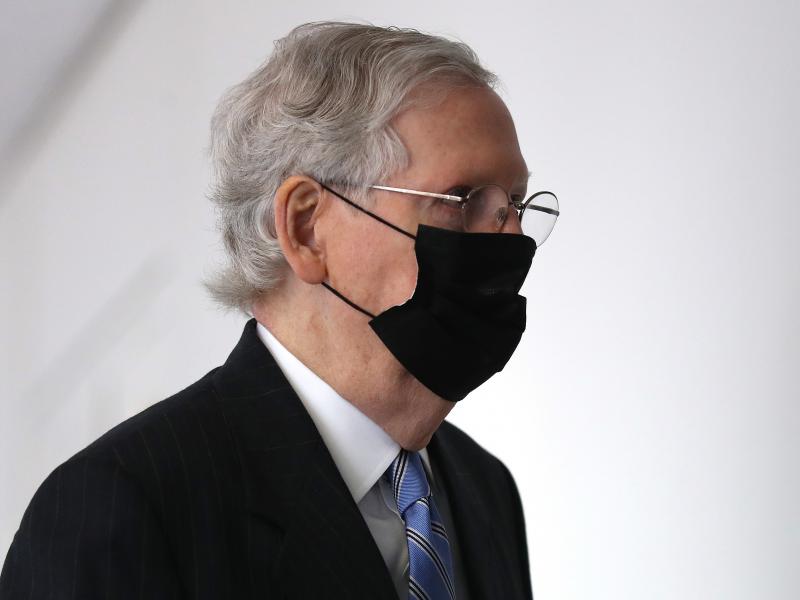 Senate Majority Leader Mitch McConnell arrives for a Republican Senate luncheon Wednesday on Capitol Hill. Senate Majority Leader Mitch McConnell arrives for a Republican Senate luncheon Wednesday on Capitol Hill.