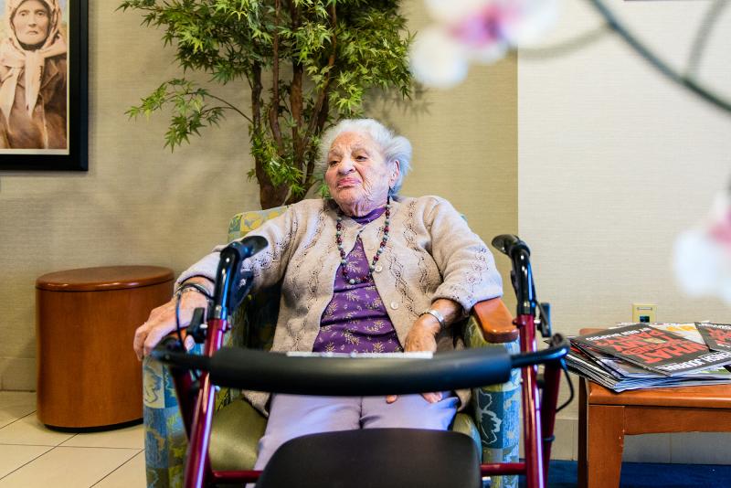 Josephine Rudolph, 99, says she couldn't afford to live at the Joyce Eisenberg Keefer Medical Center Skilled Nursing Facility in Reseda, Calif., without Medi-Cal assistance. Josephine Rudolph, 99, says she couldn't afford to live at the Joyce Eisenberg Keefer Medical Center Skilled Nursing Facility in Reseda, Calif., without Medi-Cal assistance.