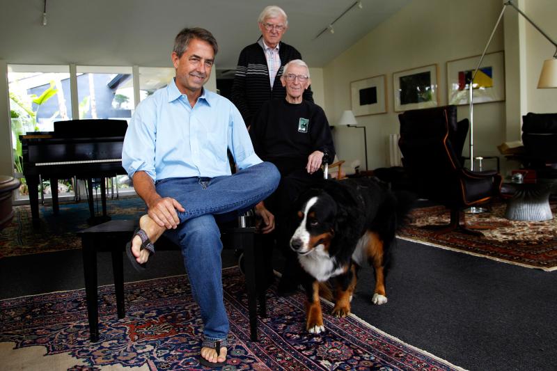 Peter Lee, executive director of Covered California, (left) poses with his uncle, Philip Lee, and father Peter Lee (seated) at the younger Peter Lee's home in Pasadena, Calif., in 2013. Peter Lee, executive director of Covered California, (left) poses with his uncle, Philip Lee, and father Peter Lee (seated) at the younger Peter Lee's home in Pasadena, Calif., in 2013.