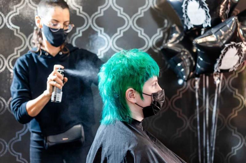 Ashley Medina at Bliss Salon Spa & Boutique in Lansing, Mich. Ashley Medina at Bliss Salon Spa & Boutique in Lansing, Mich.