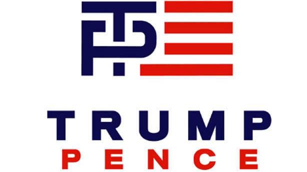 A new Trump-Pence logo sent out by a Trump-RNC joint fundraising committee. A new Trump-Pence logo sent out by a Trump-RNC joint fundraising committee.