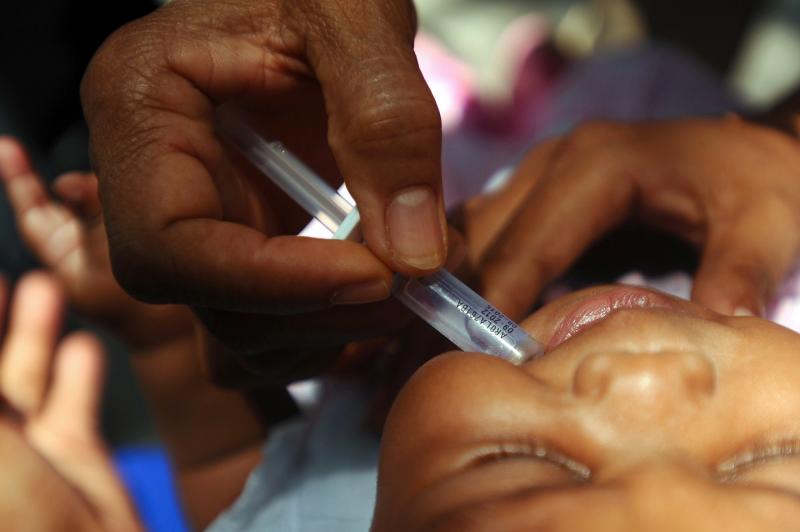 A nurse vaccinates a baby against rotavirus, a deadly form of diarrhea. A nurse vaccinates a baby against rotavirus, a deadly form of diarrhea.