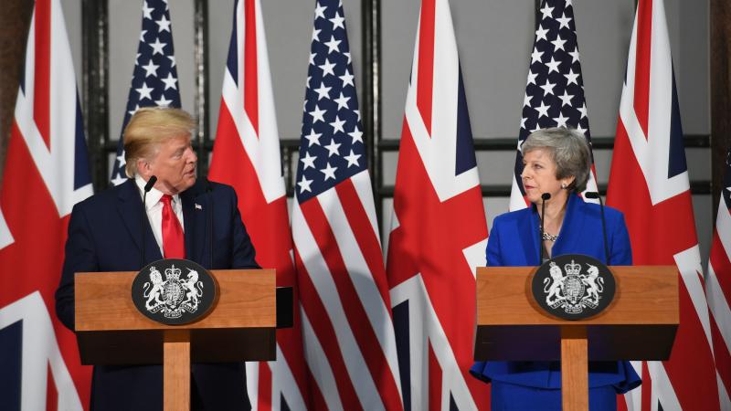 "I think Mexico will step up and do what they should have done," President Trump said at a press conference with British Prime Minister Theresa May after a meeting with her at 10 Downing Street. "I think Mexico will step up and do what they should have done," President Trump said at a press conference with British Prime Minister Theresa May after a meeting with her at 10 Downing Street.