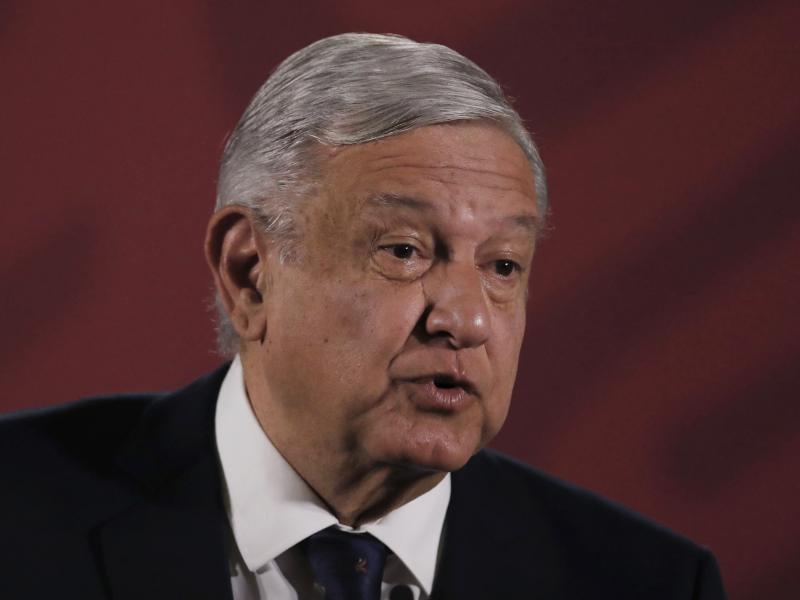 Mexican President Andrés Manuel López Obrador at a news conference at the presidential palace in Mexico City, on March 24. Mexican President Andrés Manuel López Obrador at a news conference at the presidential palace in Mexico City, on March 24.