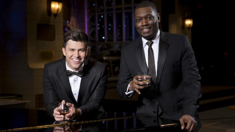 Colin Jost and Michael Che will host the Emmy Awards on Monday, Sept. 17, on NBC. Colin Jost and Michael Che will host the Emmy Awards on Monday, Sept. 17, on NBC.
