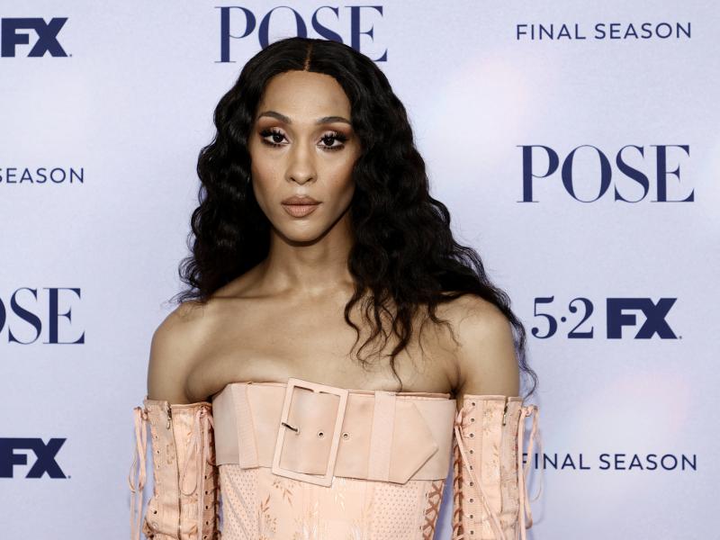 Michaela Jaé Rodriguez attends the FX's "Pose" Season 3 New York Premiere at Jazz at Lincoln Center on April 29, 2021 in New York City. On Sunday, she became the first transgender actress to win a Golden Globe for her starring role in the show. Michaela Jaé Rodriguez attends the FX's "Pose" Season 3 New York Premiere at Jazz at Lincoln Center on April 29, 2021 in New York City. On Sunday, she became the first transgender actress to win a Golden Globe for her starring role in the show.