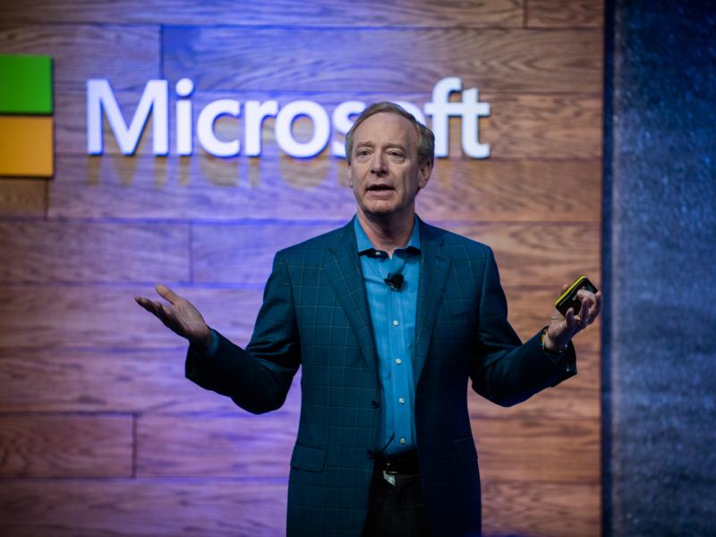 Brad Smith, president of Microsoft Corp., speaks during a presentation on affordable housing in Bellevue, Wash., on Thursday. Microsoft Corp. said it will spend $500 million to develop affordable housing and help alleviate homelessness in the Seattle area Brad Smith, president of Microsoft Corp., speaks during a presentation on affordable housing in Bellevue, Wash., on Thursday. Microsoft Corp. said it will spend $500 million to develop affordable housing and help alleviate homelessness in the Seattle area